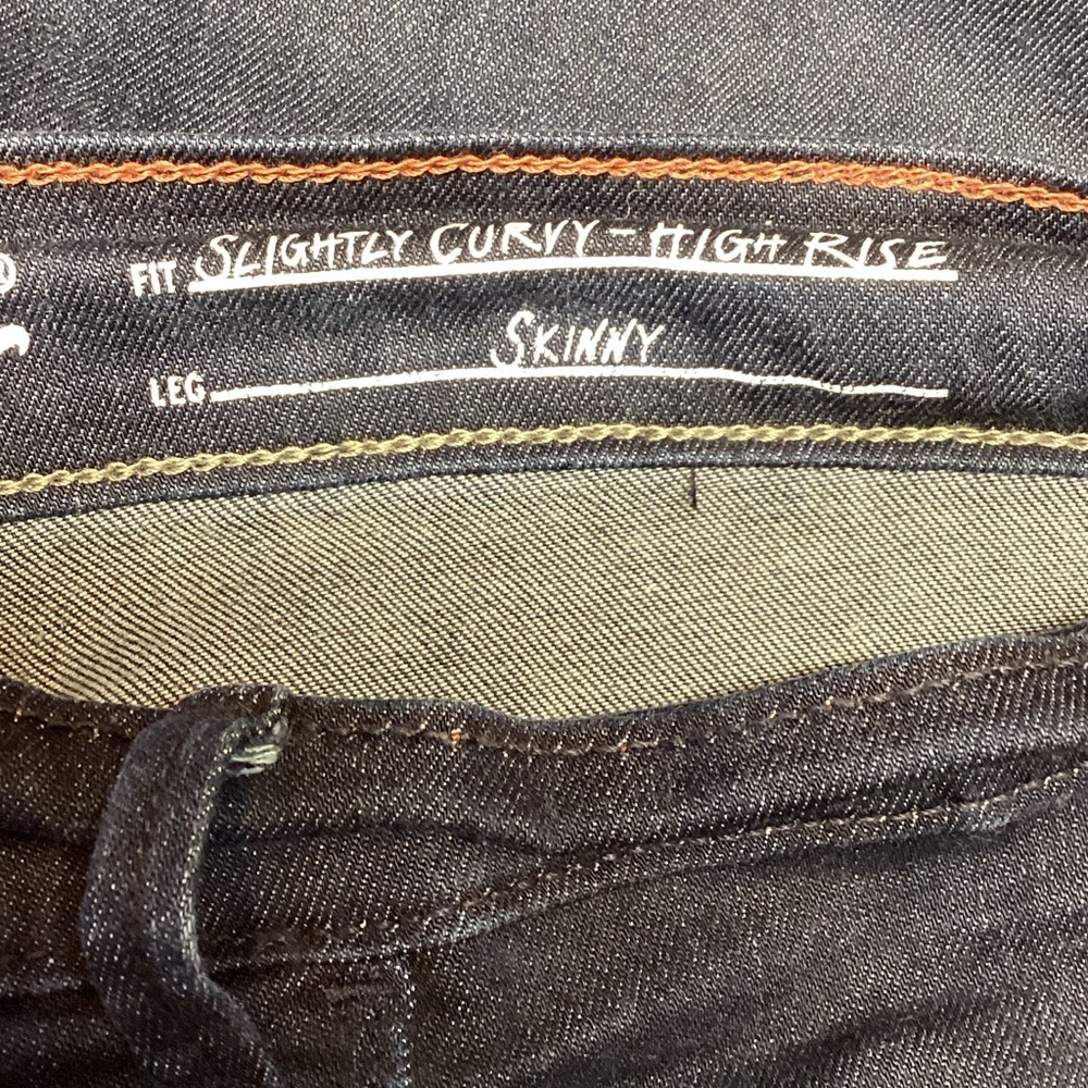 Eddie Bauer Slightly Curvy - High Rise Women's Dark Blue Skinny Jeans Size 16 - Picture 8 of 8